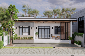 Nhà mái bằng 1 tầng tại Hải Phòng 