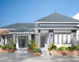 Nhà mái Nhật chữ L tại Nam Định