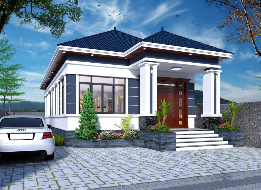 Nhà mái thái cấp 4 tại Hưng Yên