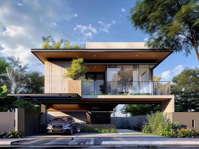 Thiết kế biệt thự 2 tầng hiện đại tại Thái Bình