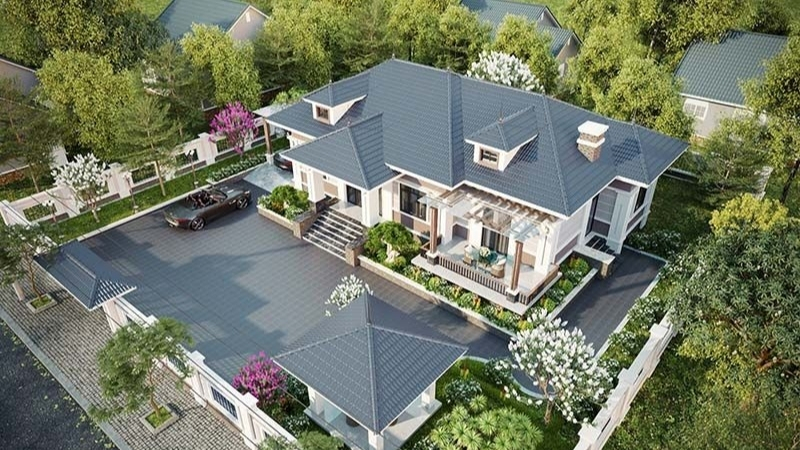 Thiết kế biệt thự sân vườn tại Nam Định