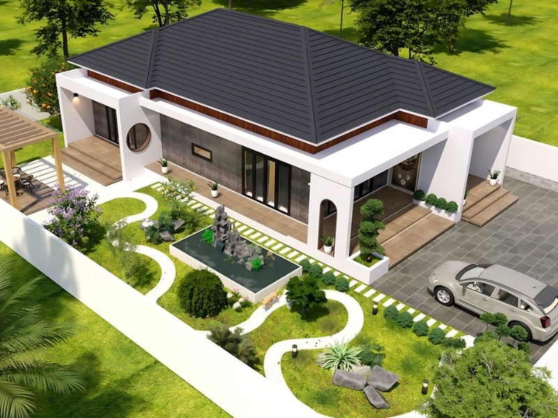 Thiết kế biệt thự sân vườn tại Nam Định