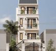 Thiết kế nhà Hà Nội 4 tầng tân cổ điển đẹp, sang trọng