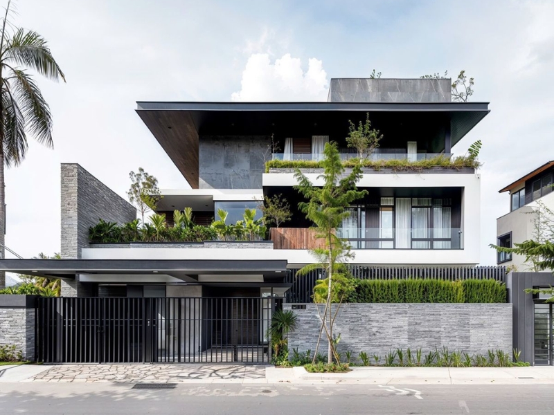 Thiết kế nhà mái bằng tại Nam Định