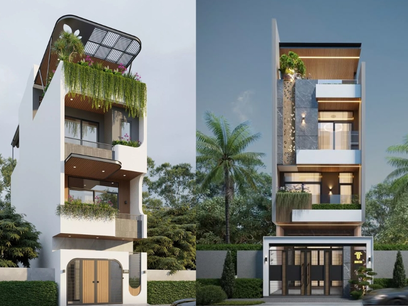 Thiết kế nhà mái bằng tại Nam Định