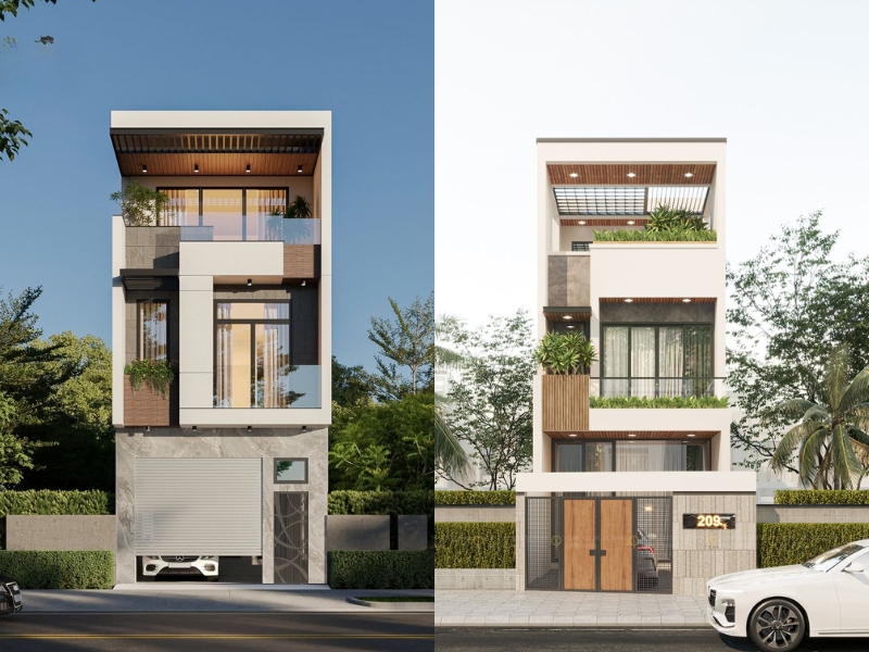 Thiết kế nhà phố 3 tầng tại Quảng Ninh