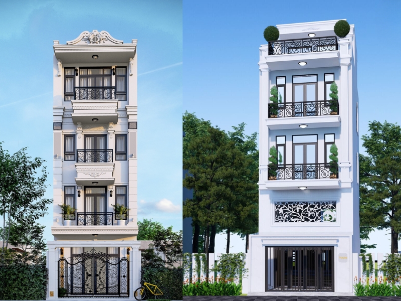 Thiết kế nhà phố tân cổ điển tại Hưng Yên