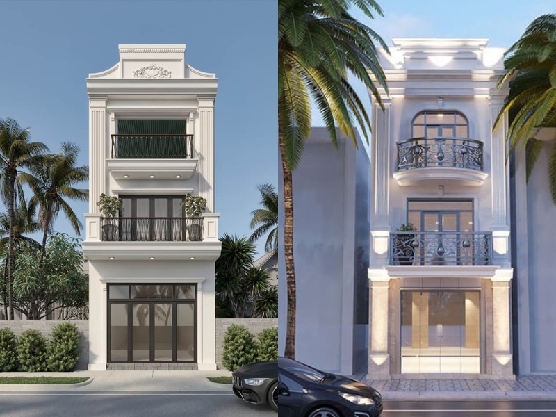 Thiết kế nhà phố tân cổ điển tại Hưng Yên