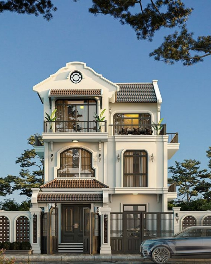 Thiết kế biệt thự Indochine tại Hải Phòng