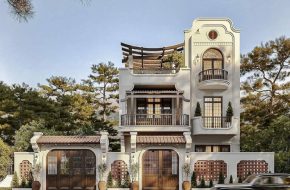 Thiết kế biệt thự Indochine tại Hải Phòng