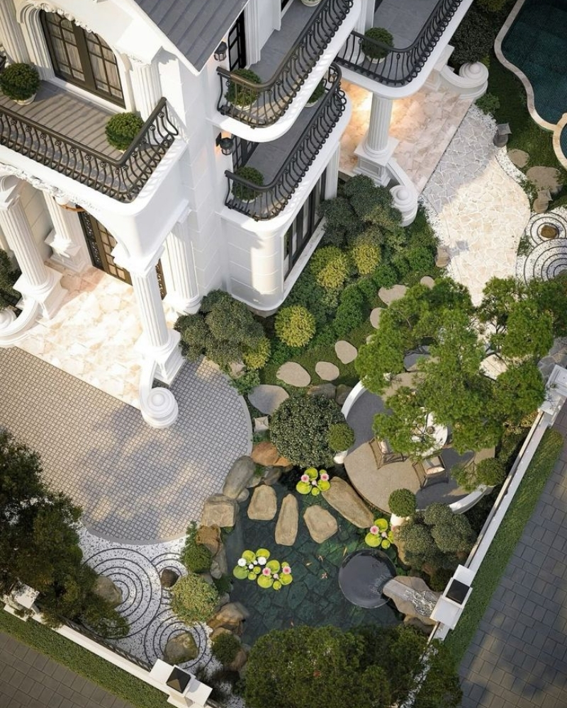 Thiết kế biệt thự Indochine tại Hải Phòng