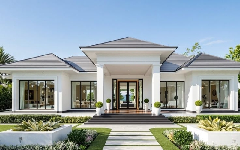 Thiết kế nhà mái nhật tại Hưng Yên