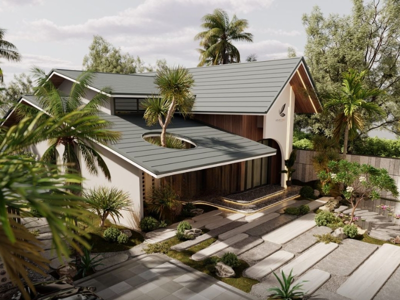 Thiết kế nhà mái nhật tại Hưng Yên