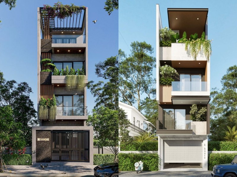 Thiết kế nhà ống hiện đại tại Thái Bình