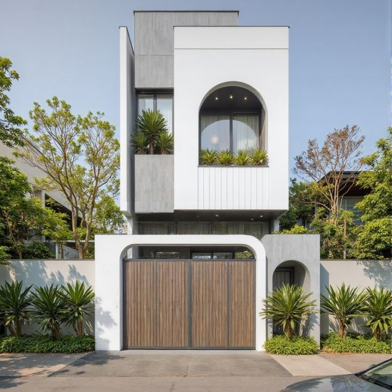 Thiết kế nhà phố 2 tầng tại Thái Bình