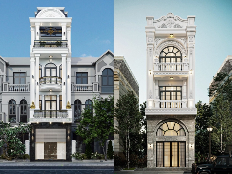 Thiết kế nhà tân cổ điển tại Hà Nội