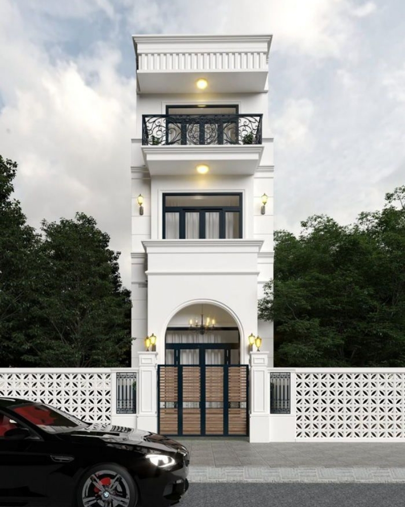 Thiết kế nhà tân cổ điển tại Hà Nội