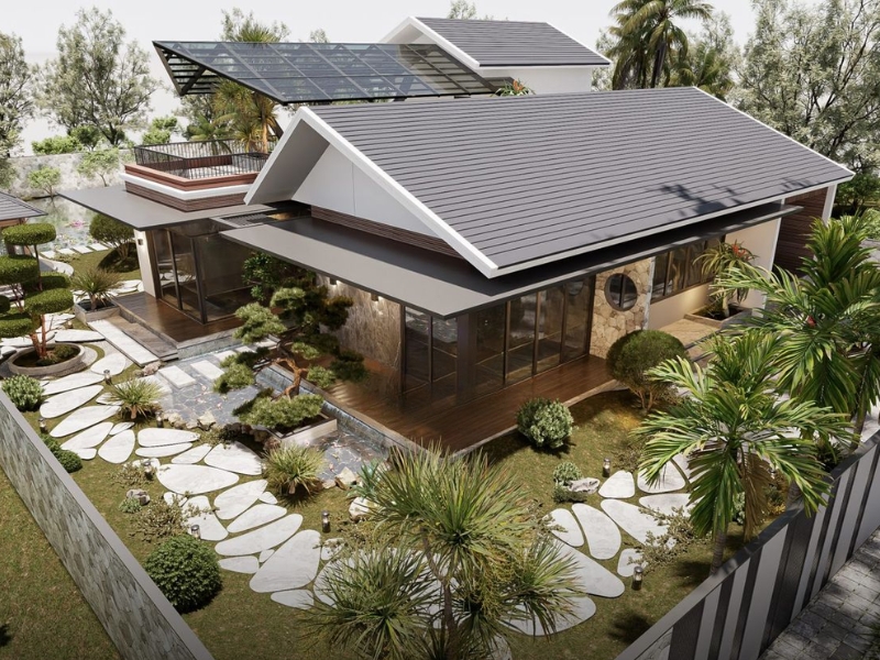 Thiết kế nhà vườn kiểu Nhật tại Thái Bình