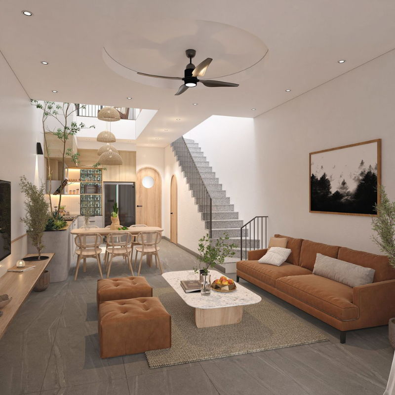 Nhà phố 2 tầng hiện đại tại Hà Nội