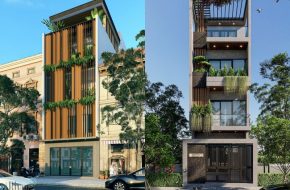 Thiết kế mặt tiền nhà phố tại Hà Nội
