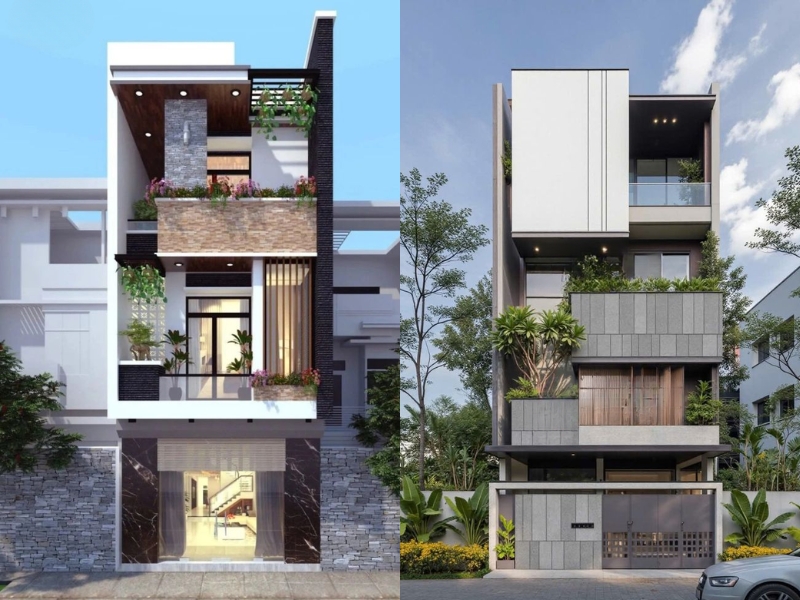 Thiết kế mặt tiền nhà phố tại Hà Nội