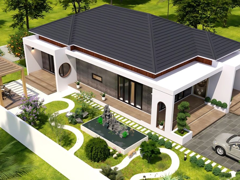 Thiết kế nhà mái Nhật tại Nam Định