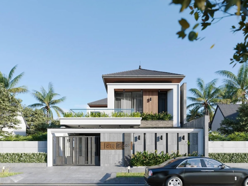 Thiết kế nhà mái Nhật tại Nam Định