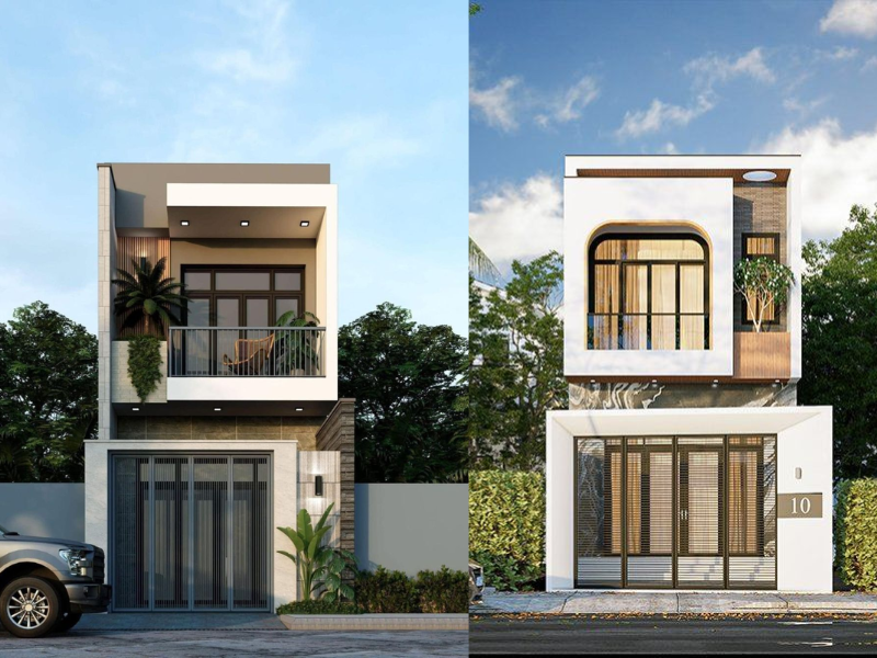 Thiết kế nhà ống 2 tầng tại Hưng Yên