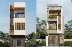 Thiết kế nhà phố 3 tầng tại Nam Định