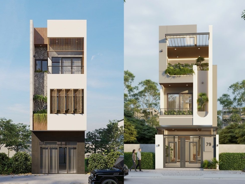 Thiết kế nhà phố 3 tầng tại Nam Định