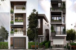 Thiết kế nhà phố 4 tầng tại Hà Nội