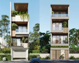 Thiết kế nhà ống 4 tầng tại Hưng Yên