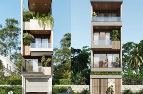 Thiết kế nhà ống 4 tầng tại Hưng Yên