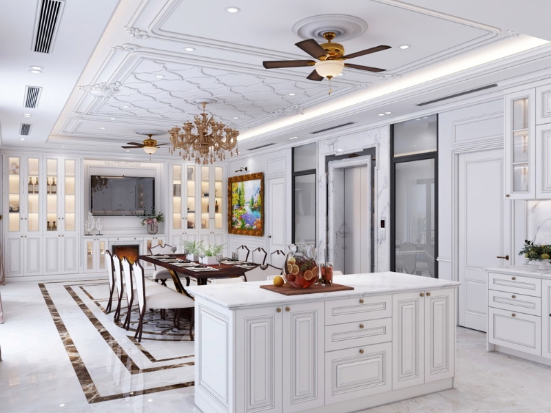 Nội thất biệt thự tân cổ điển tại Hà Nội