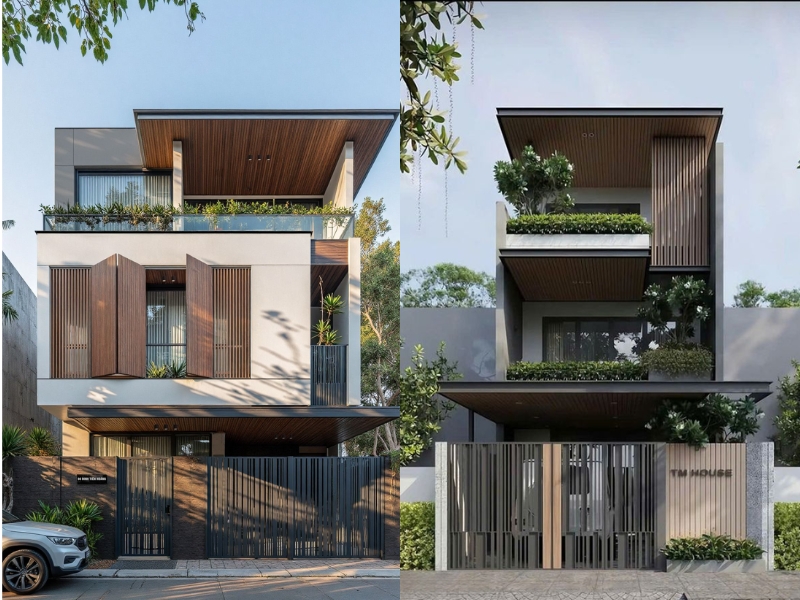 Thiết kế nhà mái bằng tại Thái Bình