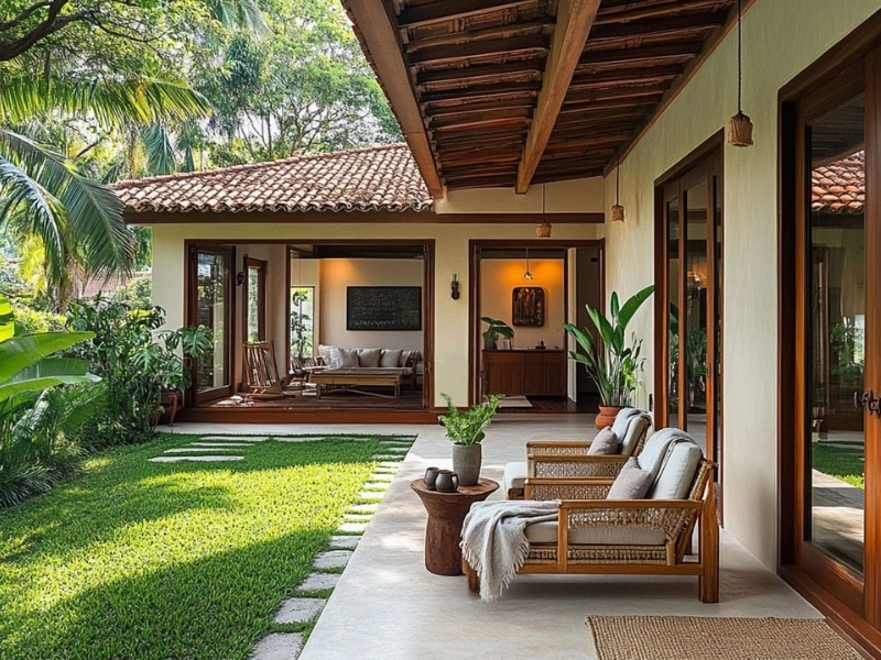 Thiết kế nhà vườn cấp 4 tại Nam Định