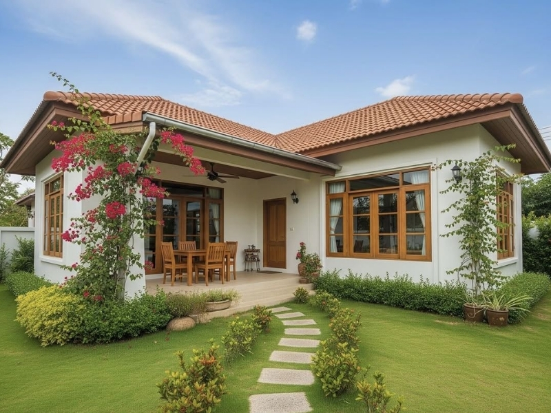 Thiết kế nhà vườn cấp 4 tại Nam Định