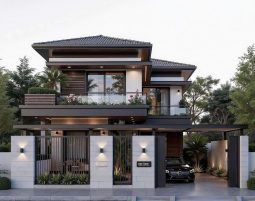 Thiết kế nhà mái thái hiện đại tại Nam Định