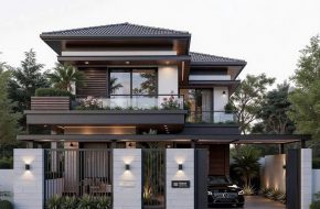 Thiết kế nhà mái thái hiện đại tại Nam Định