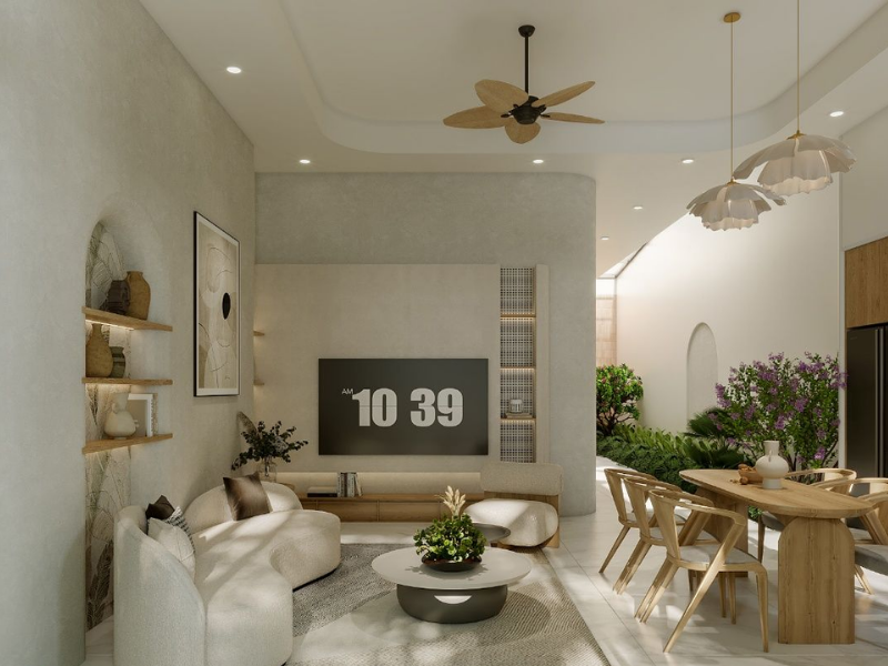 Thiết kế nhà phố phong cách Japandi tại Hà Nội