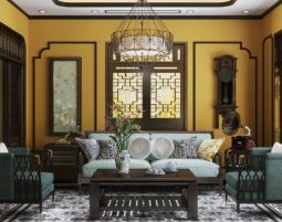 Thiết kế nội thất biệt thự Indochine