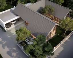 Biệt thự 1 tầng mái nhật