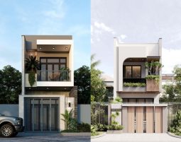 Thiết kế nhà phố 2 tầng tại Quảng Ninh