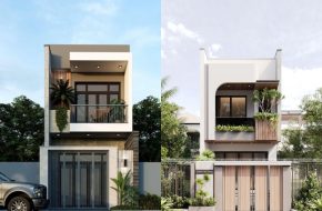 Thiết kế nhà phố 2 tầng tại Quảng Ninh