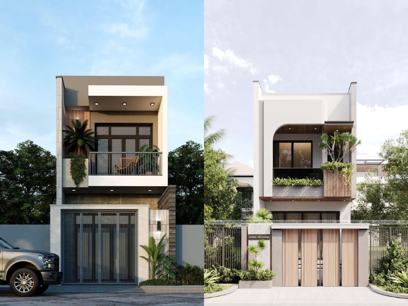 Thiết kế nhà phố 2 tầng tại Quảng Ninh