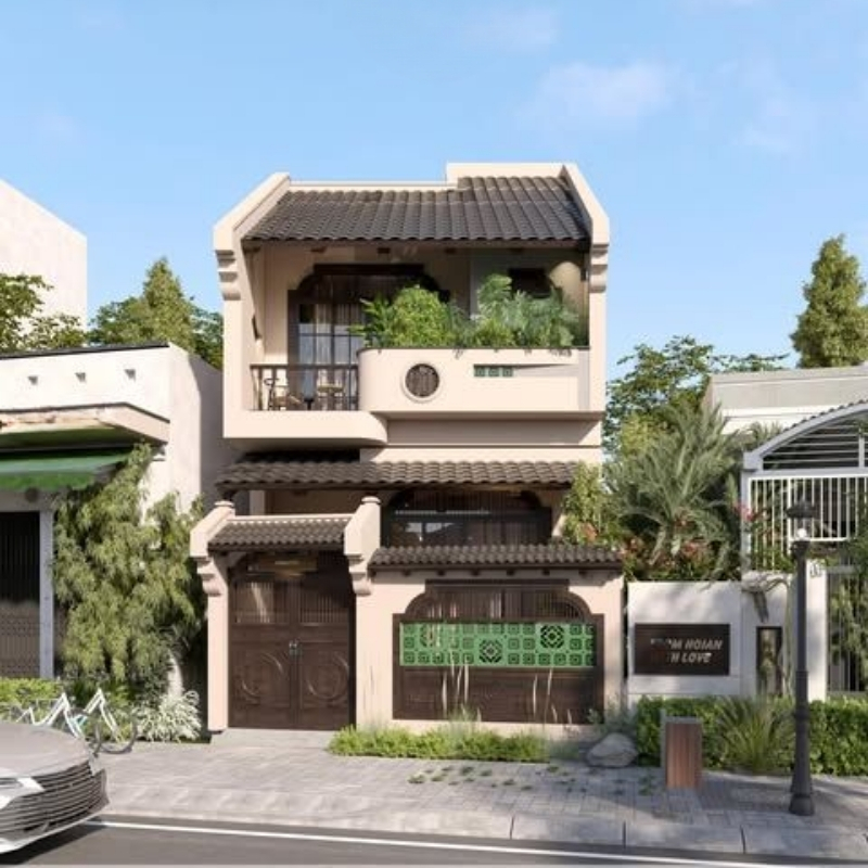 Thiết kế nhà phố Indochine