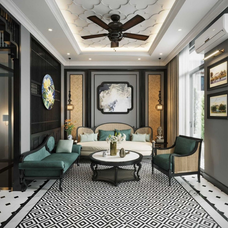 Thiết kế nhà phố Indochine