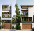 Nhà phố mặt tiền hẹp