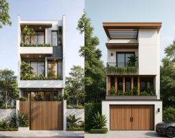 Nhà phố mặt tiền hẹp