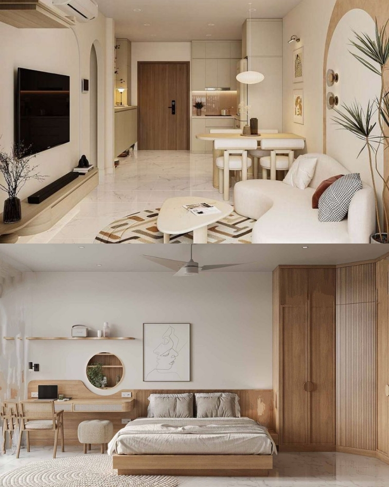 Thiết kế nhà phố 2 tầng hiện đại